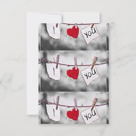 Pop Kunst Ik hou van je Kaart (Voorkant)