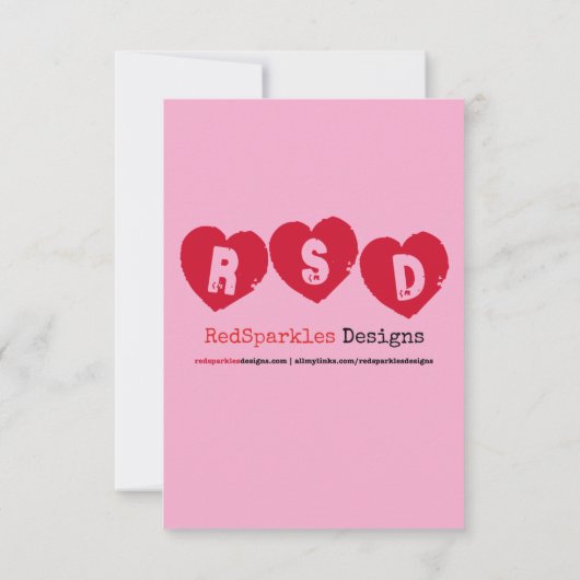 Pop Kunst Ik hou van je Kaart (Achterkant)