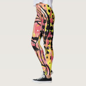 Pop kunst, kleurrijke dame. leggings (Links)