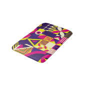 Pop kunst, kleurrijke geometrische vormen. badmat (Gekanteld)