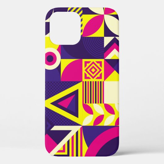 Pop kunst, kleurrijke geometrische vormen. Case-Mate iPhone case (Achterkant)