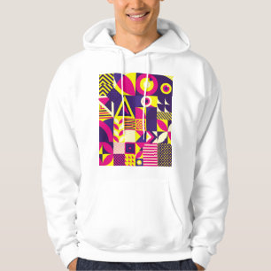 Pop kunst, kleurrijke geometrische vormen. hoodie