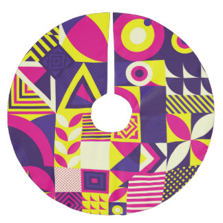 Pop kunst, kleurrijke geometrische vormen. kerstboom rok