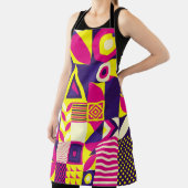 Pop kunst, kleurrijke geometrische vormen. schort (Insitu)