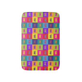 Pop Kunst Krabben Rainbow Vis Patroon Badmat (Voorkant Verticaal)