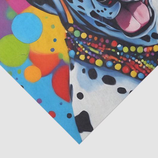 Pop Kunst Levendig Dalmatisch Tissuepapier (Detail)