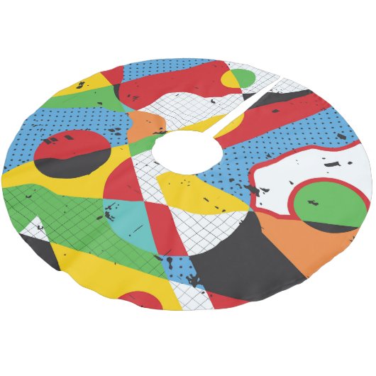 Pop kunst, levendig minimalisme. kerstboom rok (Gekanteld)