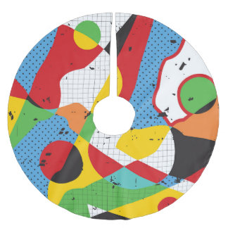 Pop kunst, levendig minimalisme. kerstboom rok