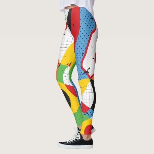 Pop kunst, levendig minimalisme. leggings (Links)