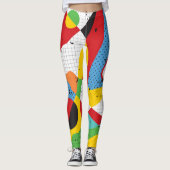 Pop kunst, levendig minimalisme. leggings (Voorkant)