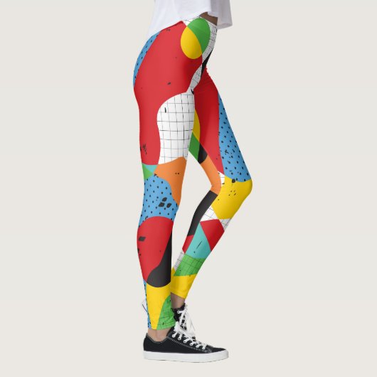 Pop kunst, levendig minimalisme. leggings (Rechts)