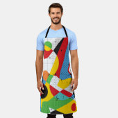 Pop kunst, levendig minimalisme. schort (Gedragen)