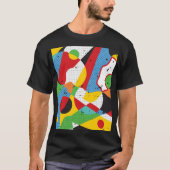 Pop kunst, levendig minimalisme. t-shirt (Voorkant)