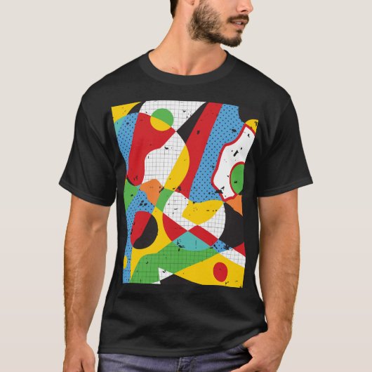 Pop kunst, levendig minimalisme. t-shirt (Voorkant)