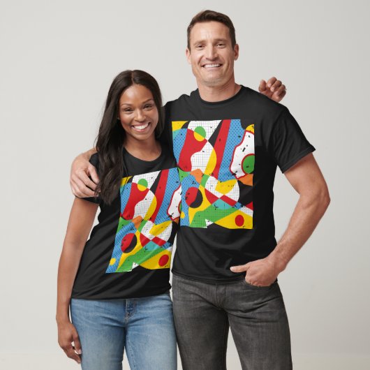 Pop kunst, levendig minimalisme. t-shirt (Unisex)
