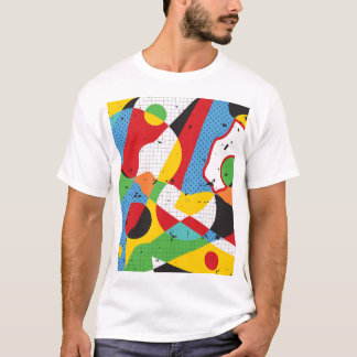 Pop kunst, levendig minimalisme. t-shirt