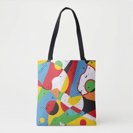 Pop kunst, levendig minimalisme. tote bag (Voorkant)