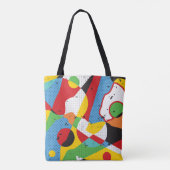 Pop kunst, levendig minimalisme. tote bag (Achterkant)