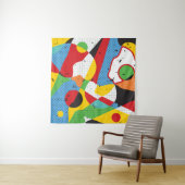 Pop kunst, levendig minimalisme. wandkleed (In situ)