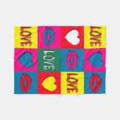 Pop kunst liefde fleece deken (Voorkant (Horizontaal))