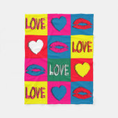 Pop kunst liefde fleece deken (Voorkant)