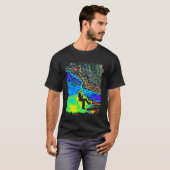 Pop-kunst met rotsklimmen t-shirt (Voorkant volledig)