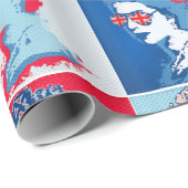 Pop kunst Modern HM Koningin met uniale Jack-bril Cadeaupapier (Rol Hoek)