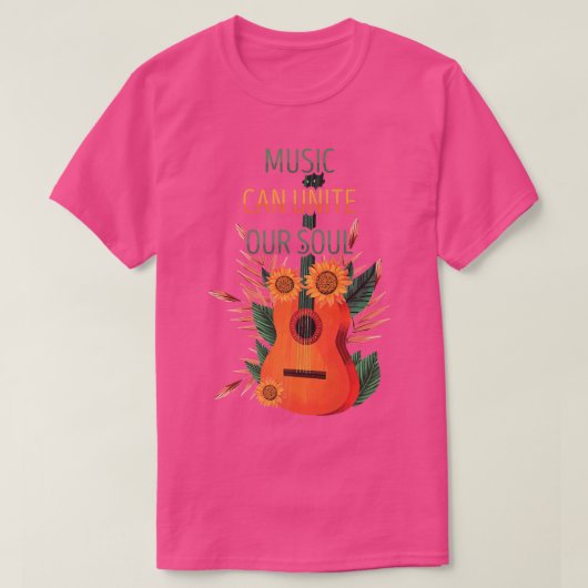 Pop kunst - muziek kan ons hart verenigen - zonneb t-shirt (Design voorkant)