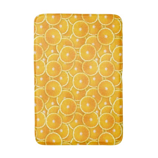 Pop Kunst Oranje plakken Badmat (Voorkant Verticaal)