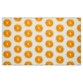 Pop Kunst Oranje Segmenten - witte achtergrond Stof (Fat Quarter)