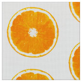 Pop Kunst Oranje Segmenten - witte achtergrond Stof (Close Up)