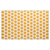 Pop Kunst Oranje Segmenten - witte achtergrond Stof (Yard (91,4 cm))