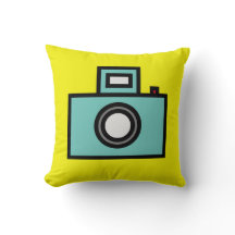 Pop kunst oude camera geel 