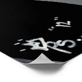 Pop kunst portret poster rode lippen en nagels (Hoek)