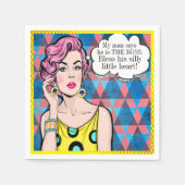 Pop Kunst Relatie Humor Cocktail Servet (Voorkant)