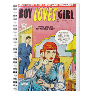 Pop Kunst - Romance - Jongen houden van meisje - t Notitieboek