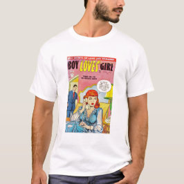 Pop Kunst - Romance - Jongen houden van meisje - t T-shirt