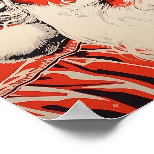 Pop Kunst Sinterklaas Poster (Hoek)