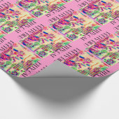 Pop Kunst Snoep gekleurde katten vogelkooien Cadeaupapier (Hoek)