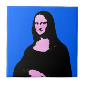 Pop Kunst Stijl Mona Lisa Tegeltje (Voorkant)