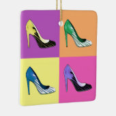 Pop Kunst Stiletto-pompen / schoten / hoog niveau Keramisch Ornament (Rechts)