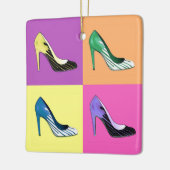 Pop Kunst Stiletto-pompen / schoten / hoog niveau Keramisch Ornament (Links)