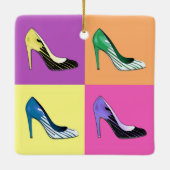 Pop Kunst Stiletto-pompen / schoten / hoog niveau Keramisch Ornament (Achterkant)