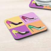 Pop Kunst Stiletto-pompen / schoten / hoog niveau Onderzetter (Linkerzijde)