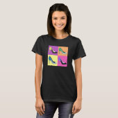 Pop Kunst Stiletto-pompen / schoten / hoog niveau T-shirt (Voorkant volledig)