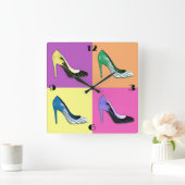 Pop Kunst Stiletto-pompen / schoten / hoog niveau Vierkante Klok (Huis)