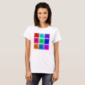 Pop Kunst Twee wielbiefwagens T-shirt (Voorkant volledig)