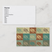 Pop kunst visitekaartje (Voorkant / Achterkant)