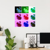 Pop Kunst Voetbal - Europees Football Poster (Thuiskantoor)