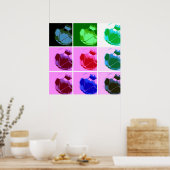 Pop Kunst Voetbal - Europees Football Poster (Keuken)